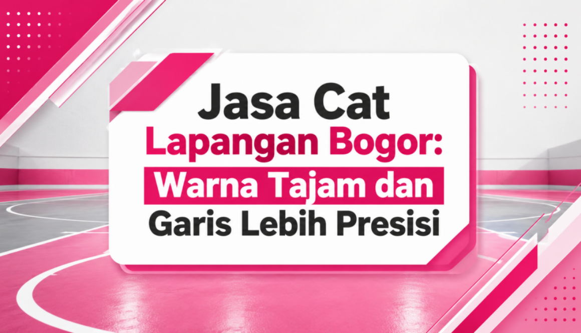 Jasa Cat Lapangan Bogor Warna Tajam dan Garis Lebih Presisi