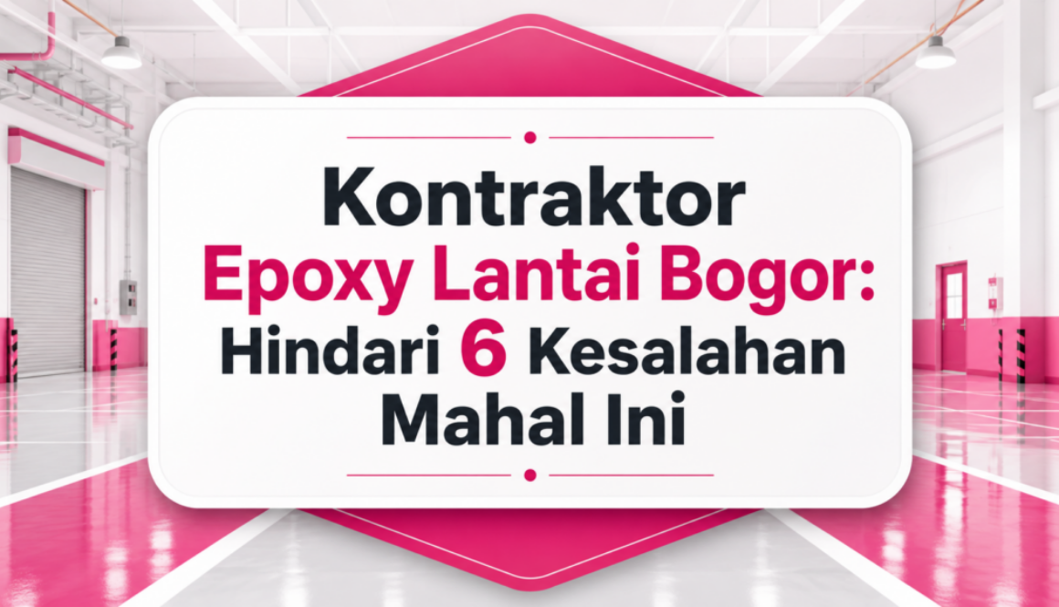 Kontraktor Epoxy Lantai Bogor Hindari 6 Kesalahan Mahal Ini